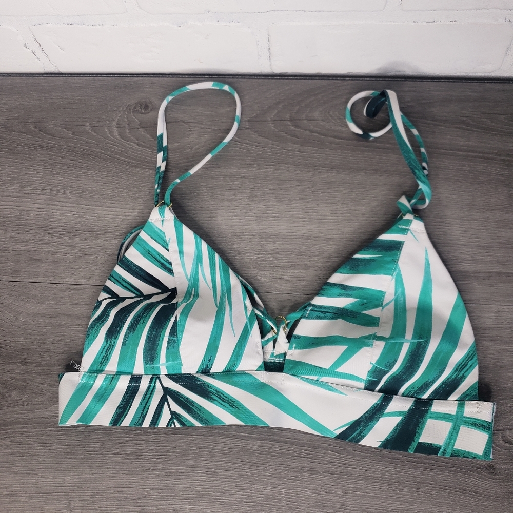 Aerie Tropical Printed Strappy Bikini Top